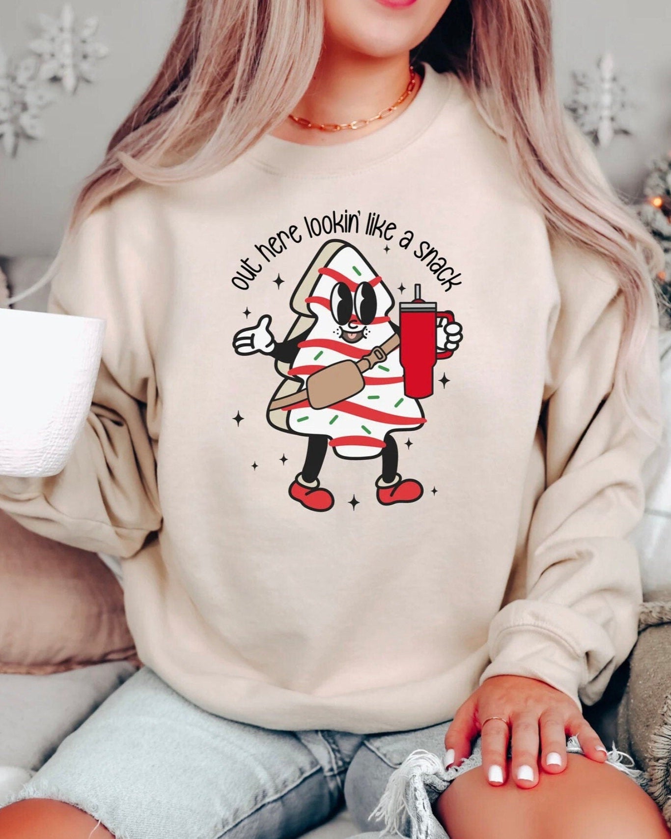 Out Here Lookin Like A Snack Crewneck