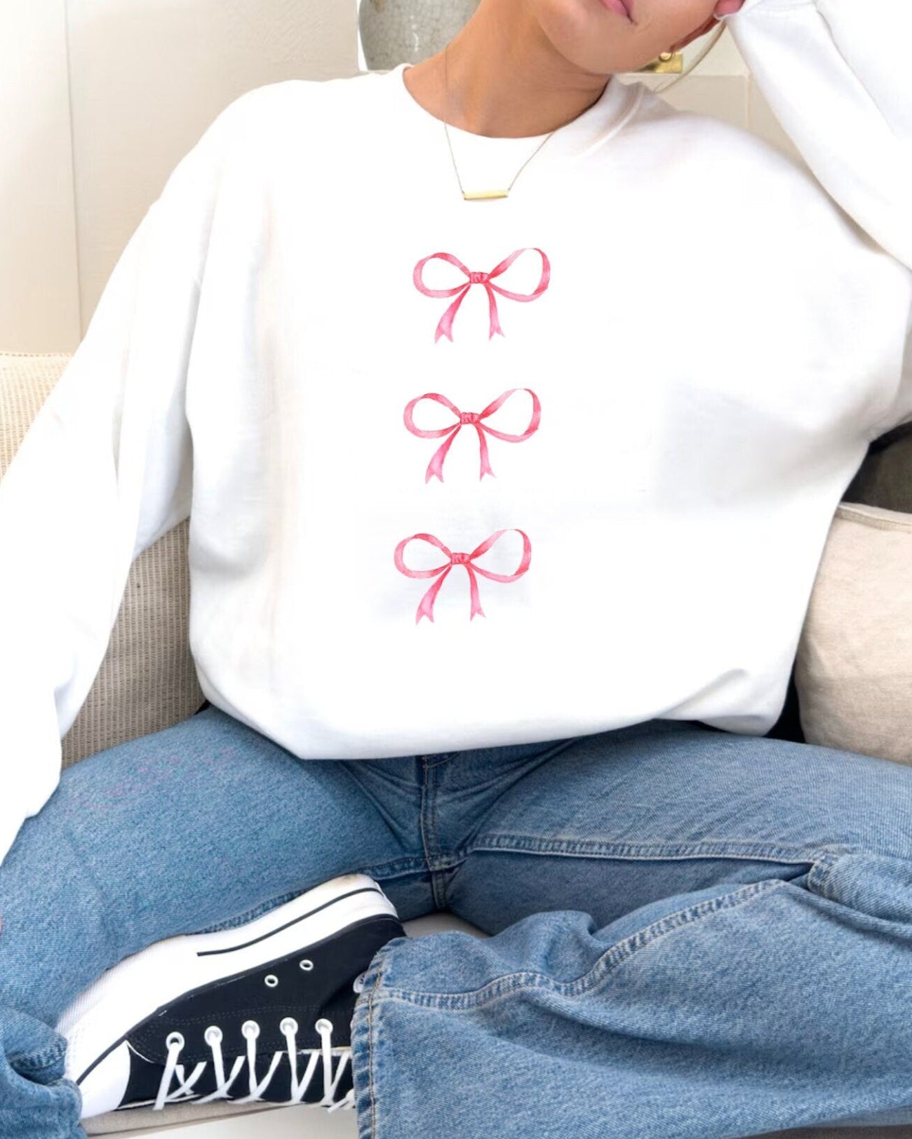Coquette Bow Crewneck