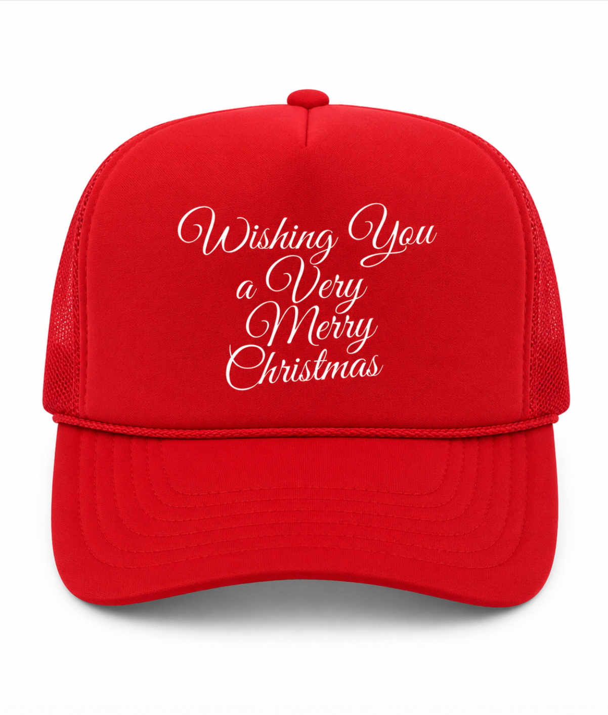 Wishing You A Merry Christmas Trucker Hat