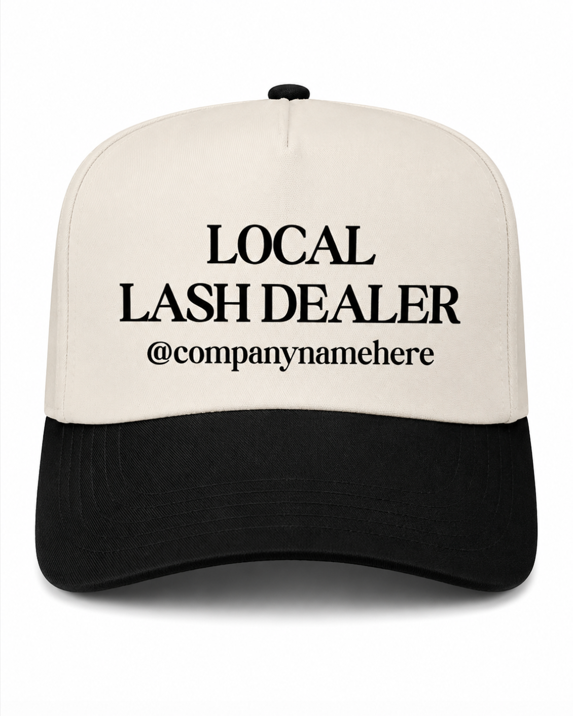 Local Lash Dealer Personalized Canvas Hat
