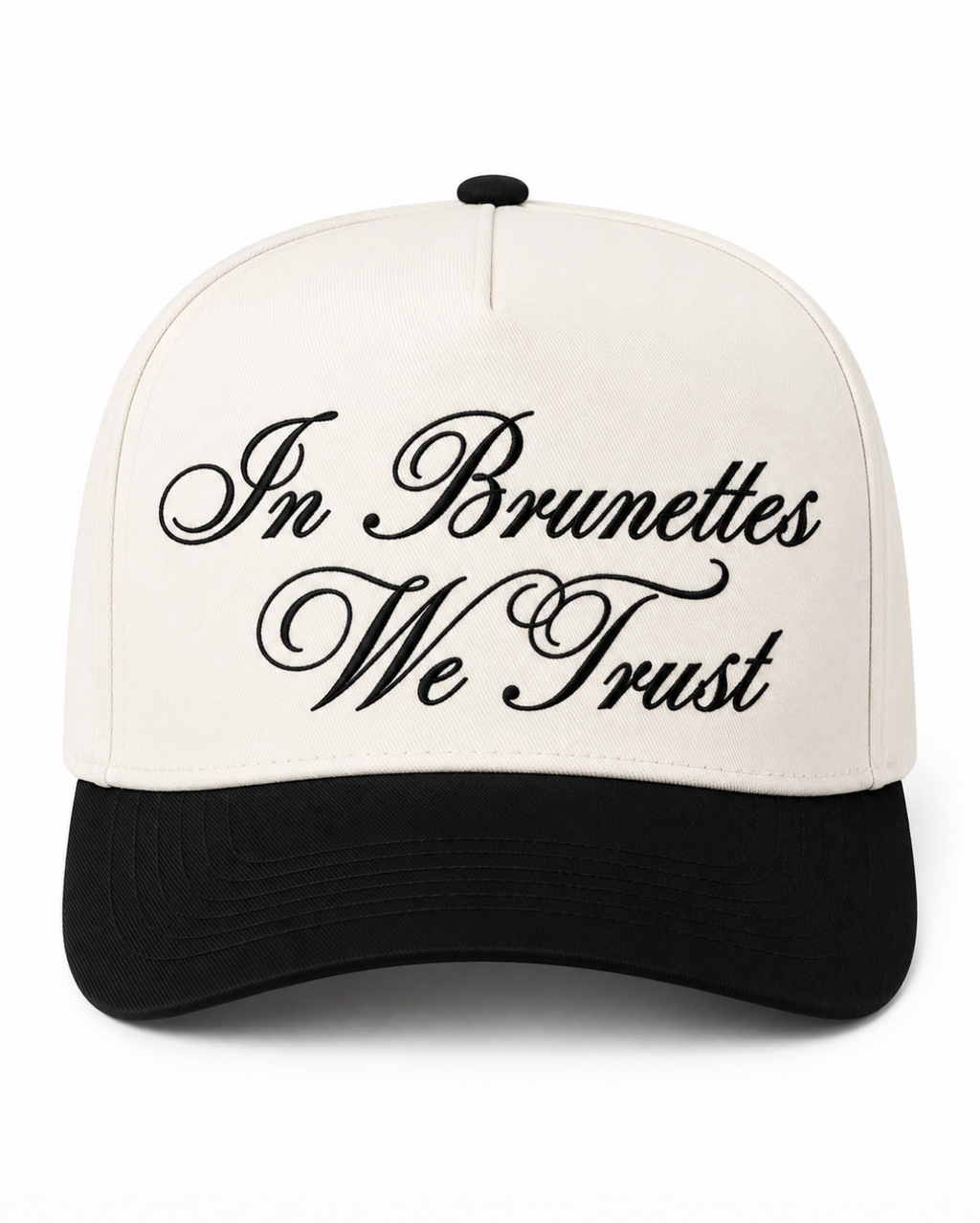 In Brunettes We Trust Canvas Hat