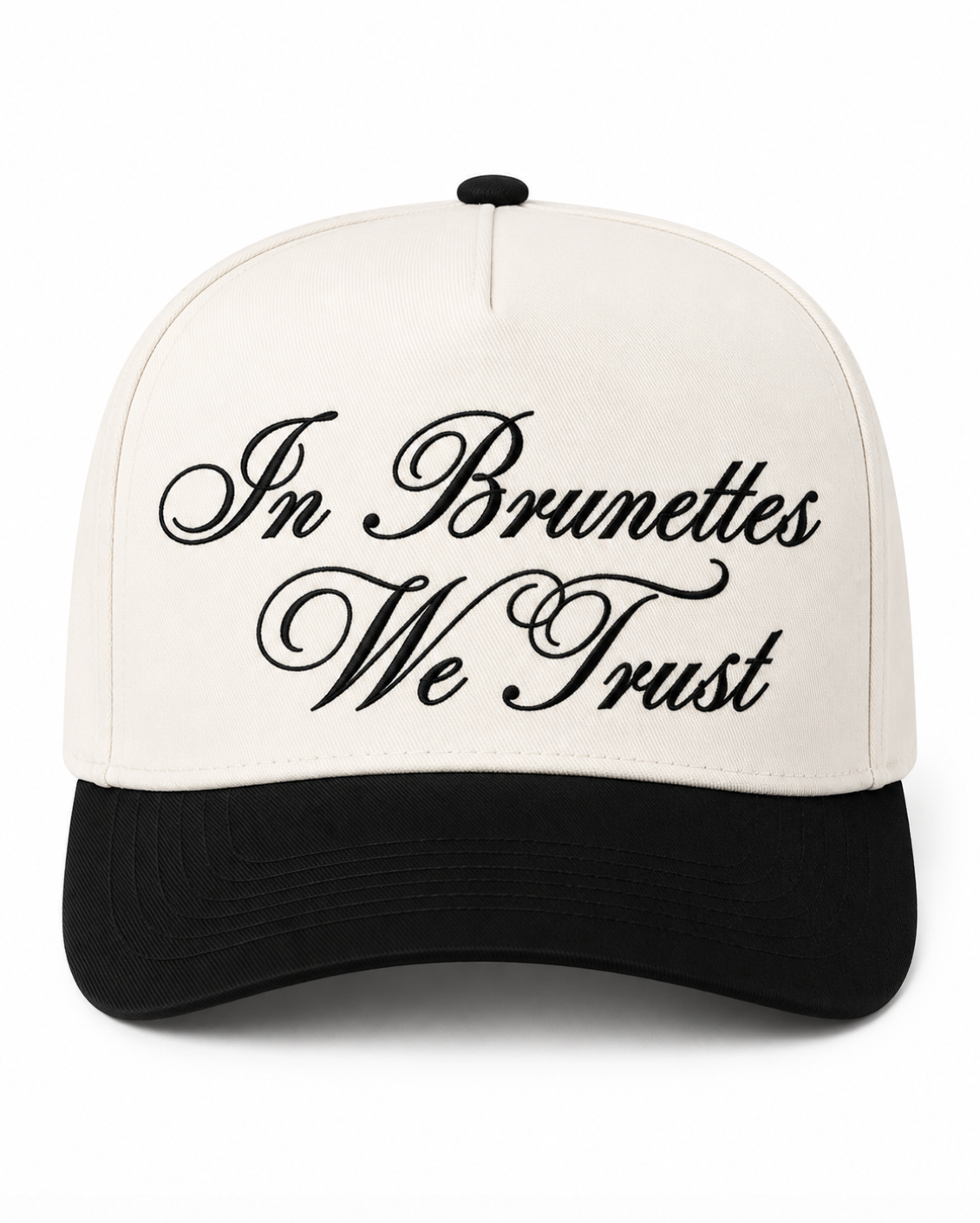 In Brunettes We Trust Canvas Hat