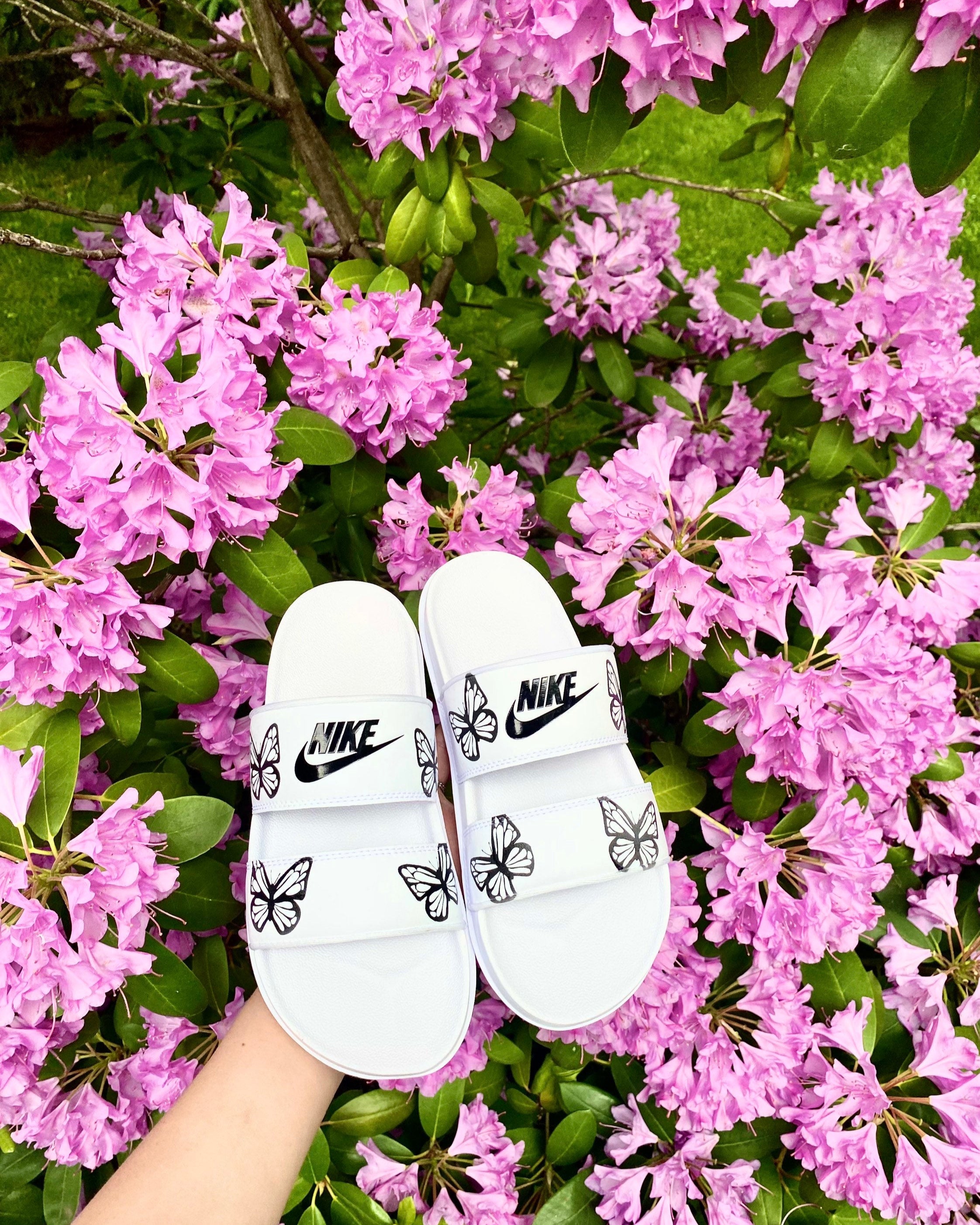Butterfly Nike Slides