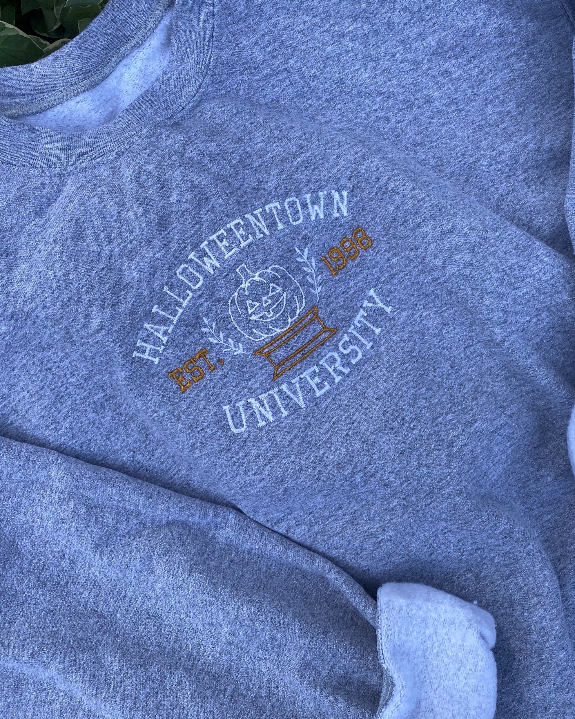 Halloweentown University Embroidered Crewneck