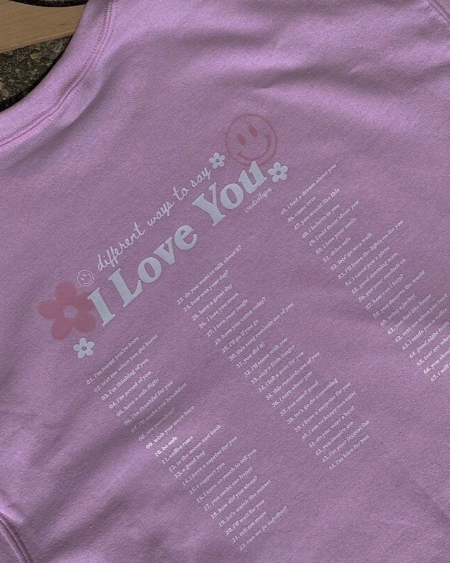 Different Ways To Say I Love You Crewneck
