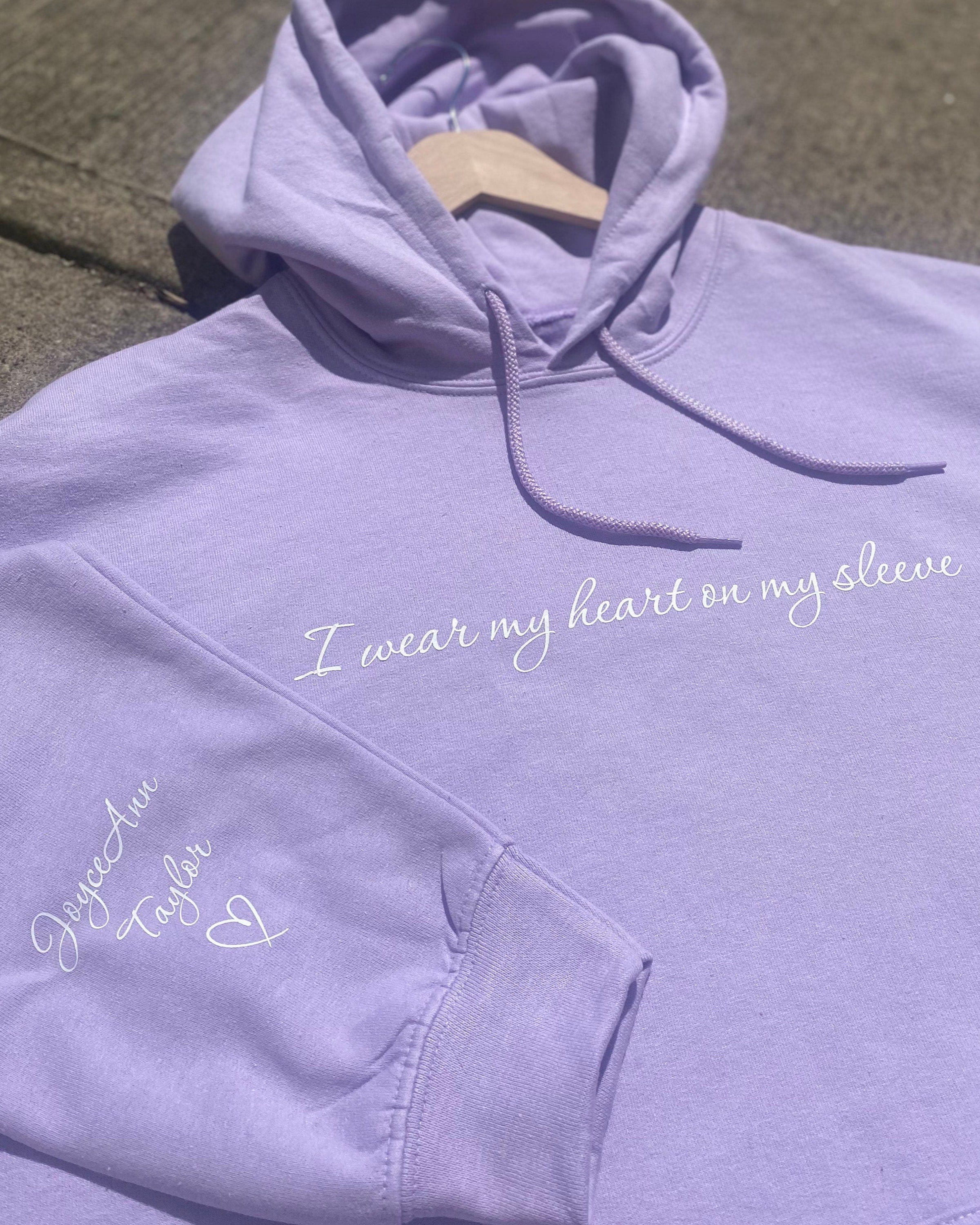 I Wear My Heart On My Sleeve Personalized Hoodie