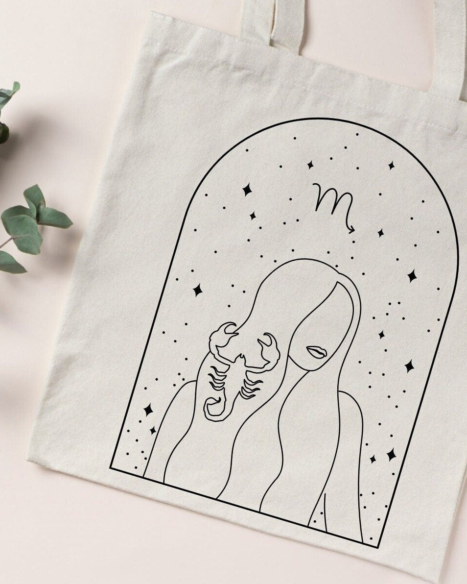 Scorpio Horoscope Tote Bag