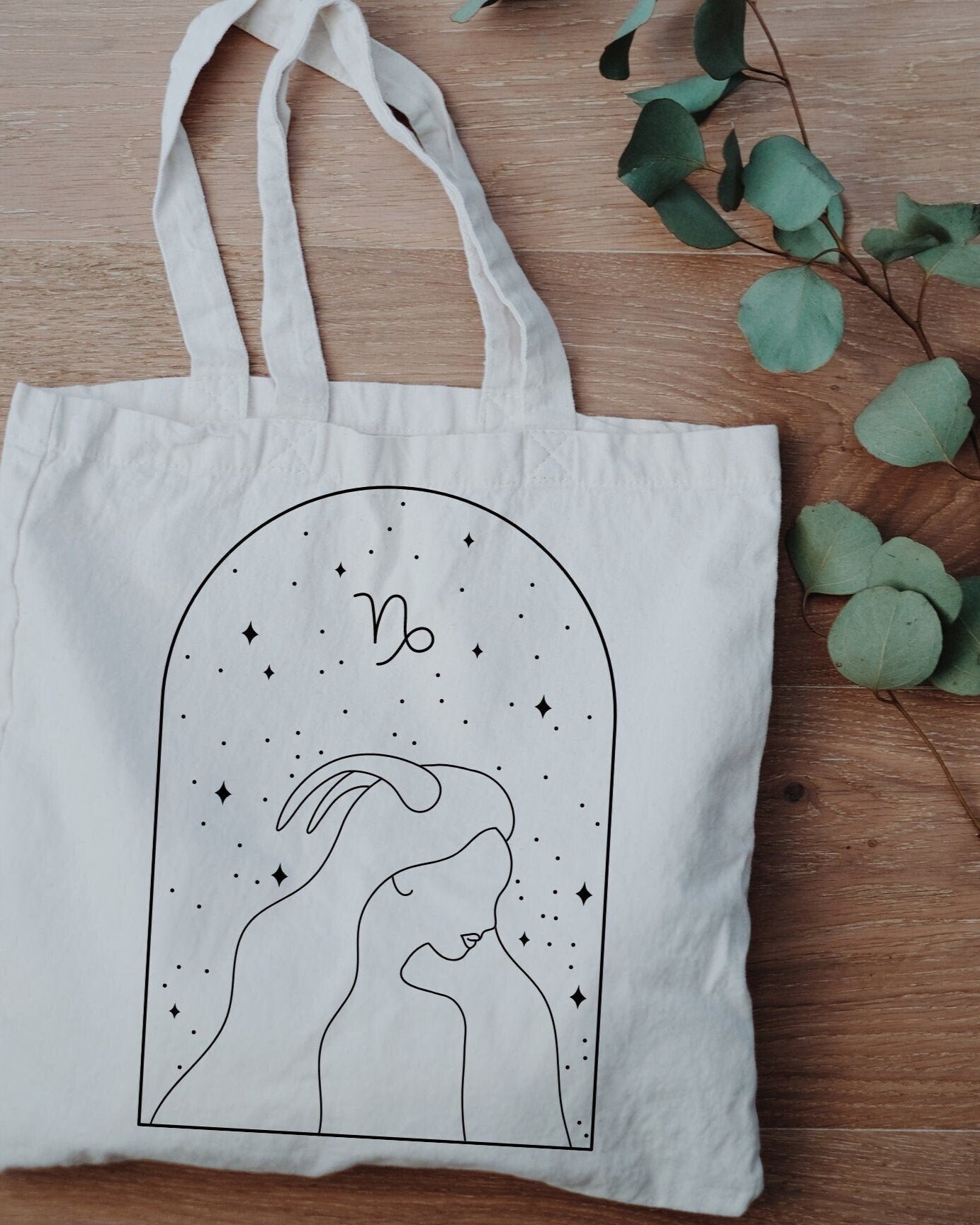 Capricorn Horoscope Tote Bag