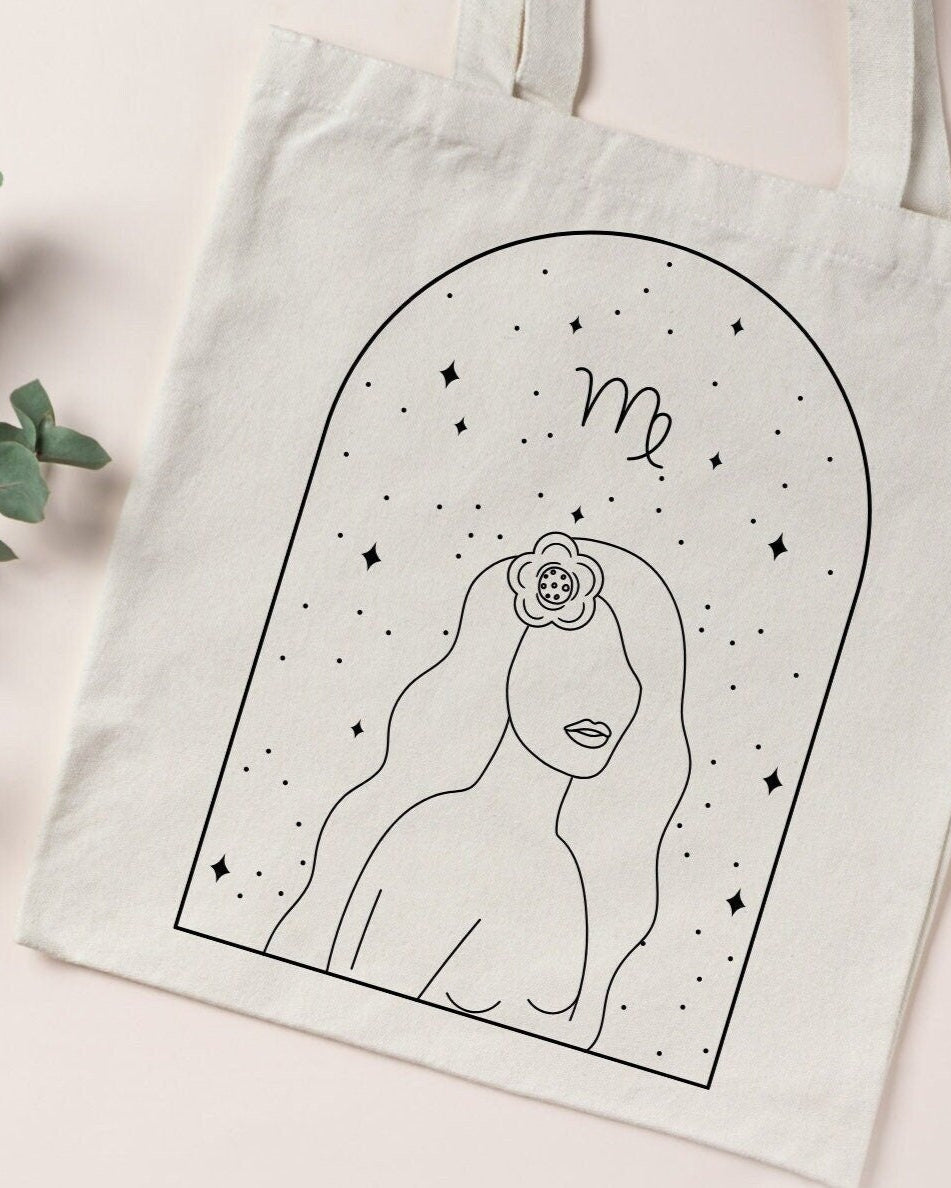 Virgo Horoscope Tote Bag
