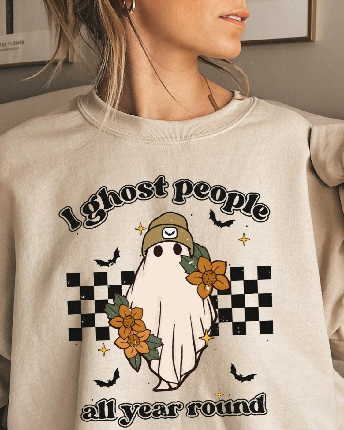 Ghost People All Year Round Crewneck