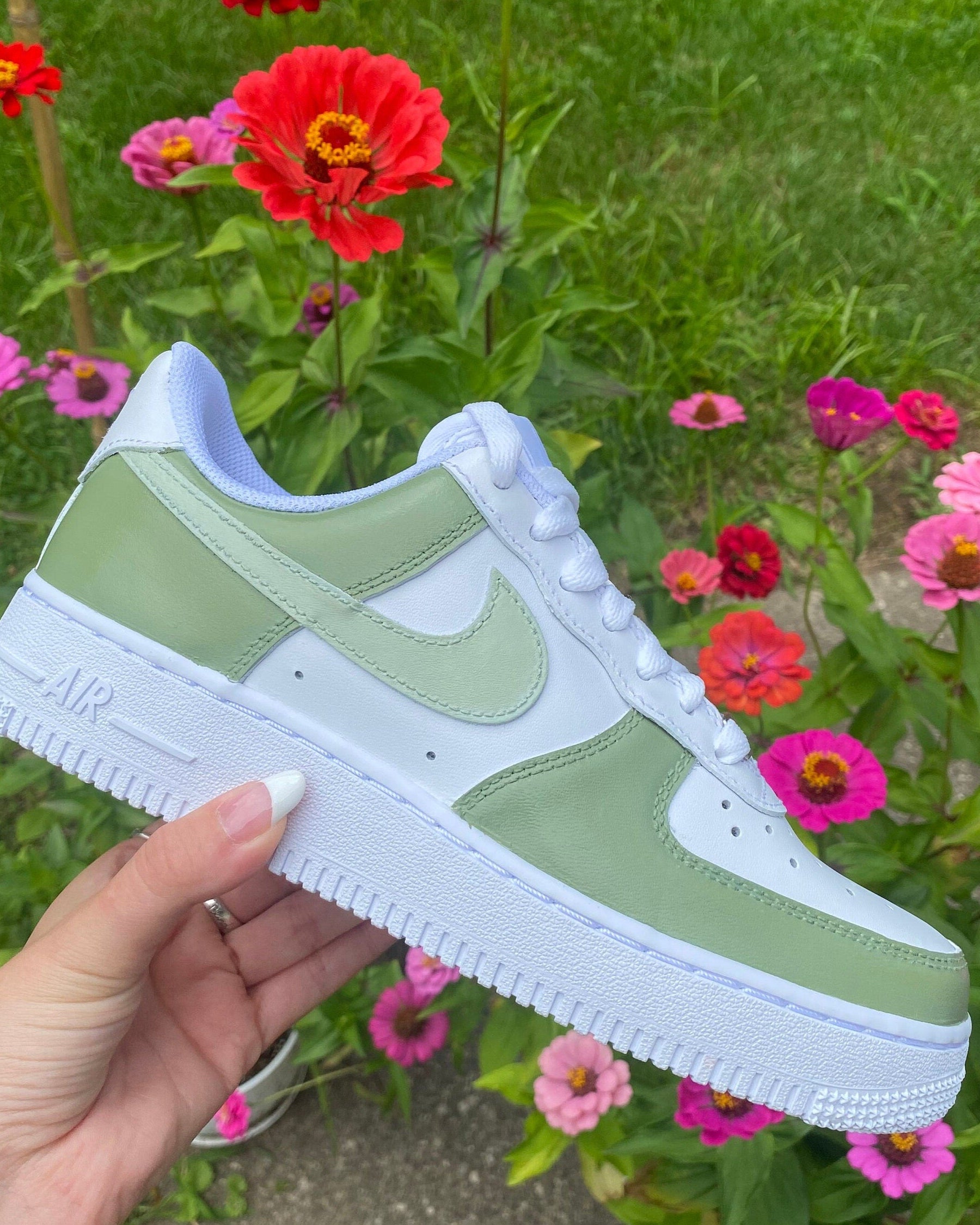 Sage Green Color Block AF1