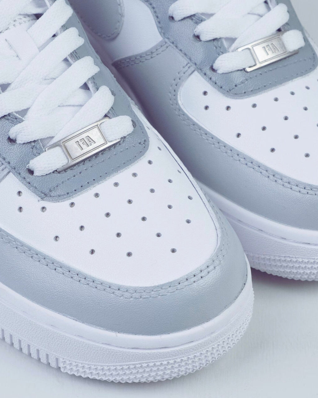 Grey Color Blocked Custom Air Force 1