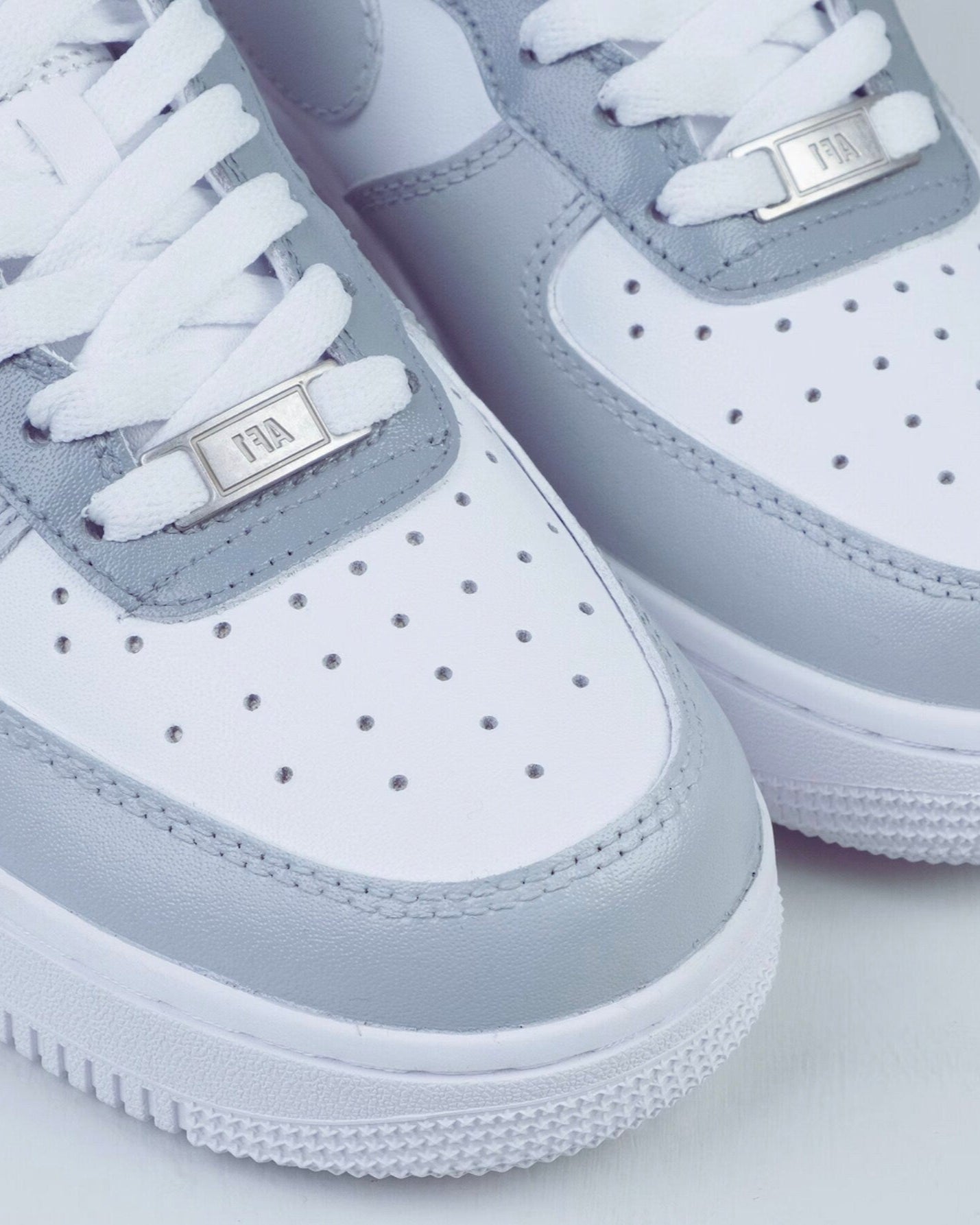 Grey Color Blocked Custom Air Force 1
