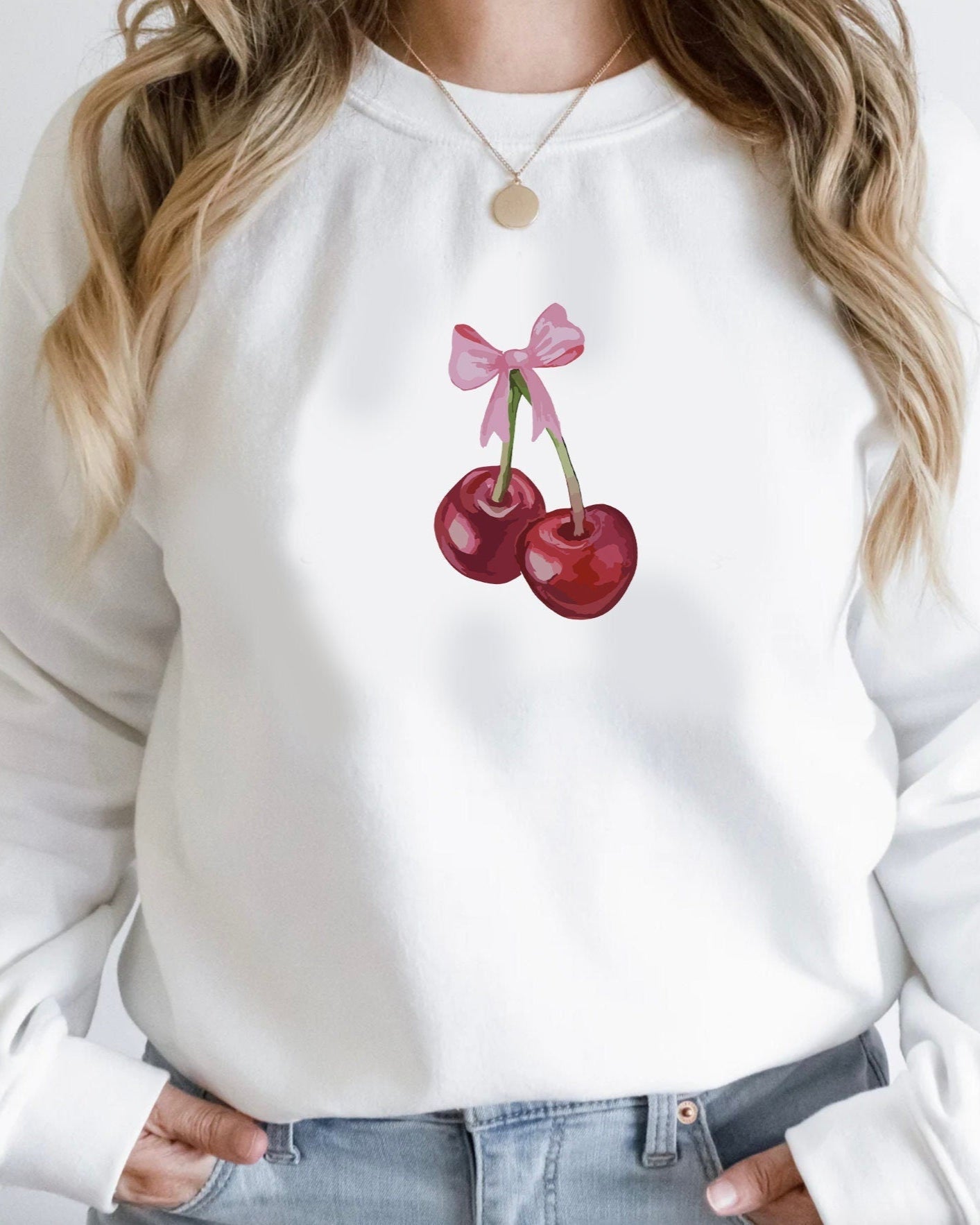 Cherry and Bows Crewneck