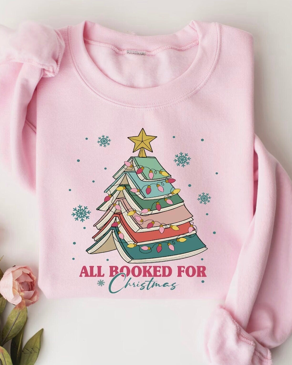 Booked for Christmas Crewneck