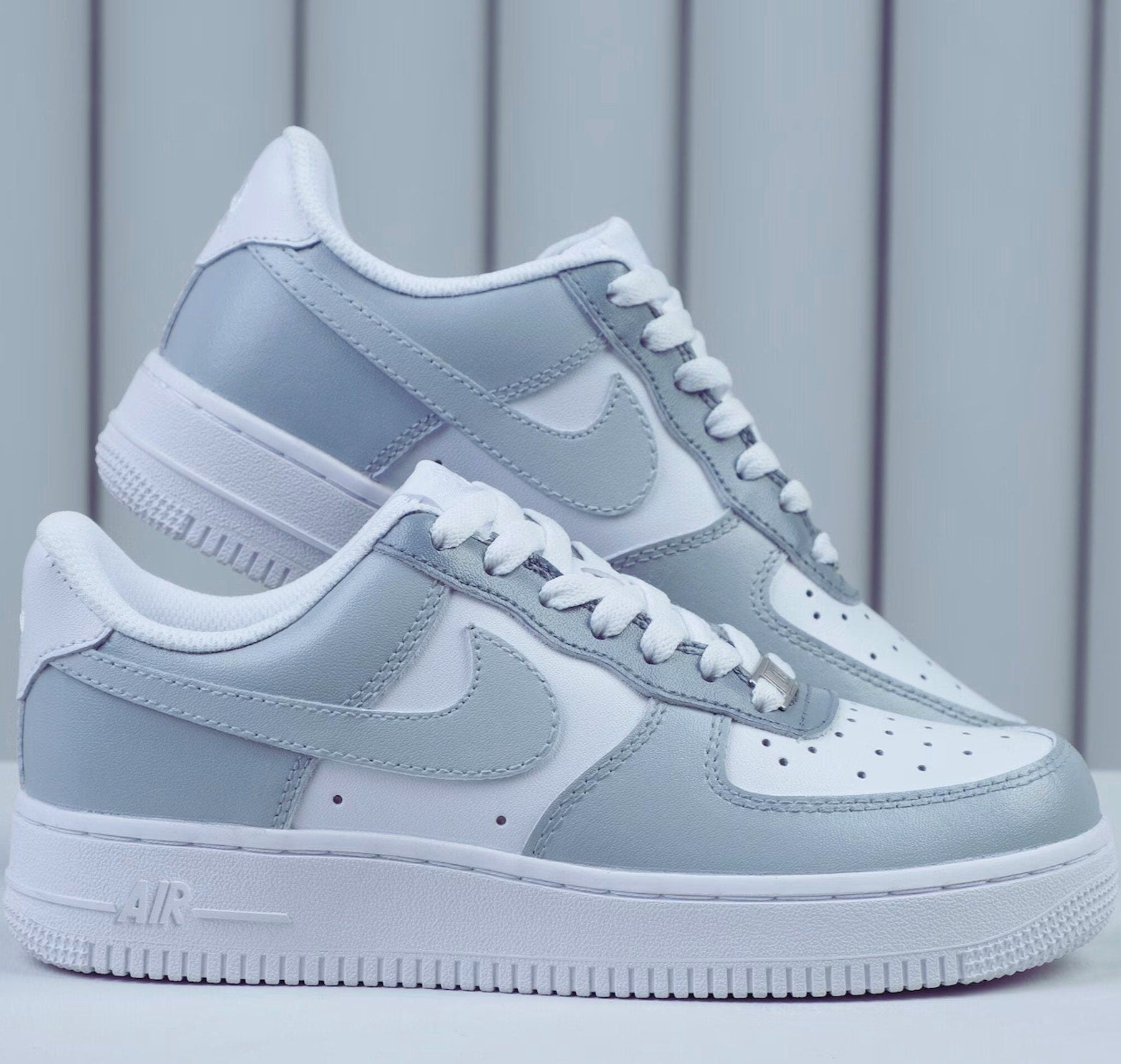 Grey Color Blocked Custom Air Force 1