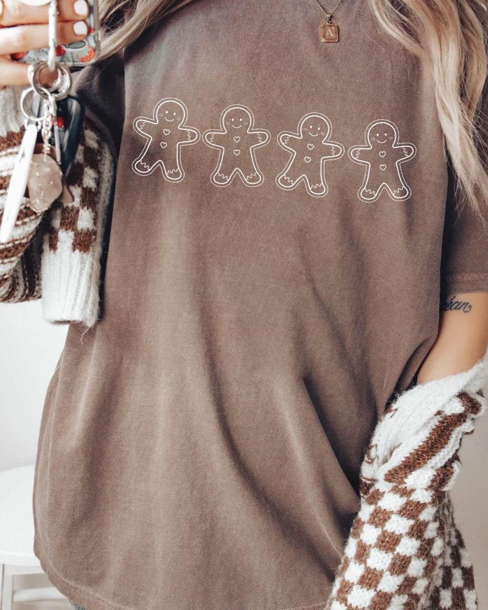 Gingerbread Cookies Oversized Tee