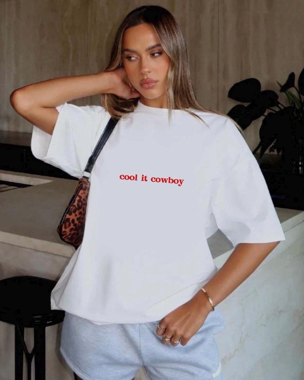 Cool It Cowboy Oversized Tee