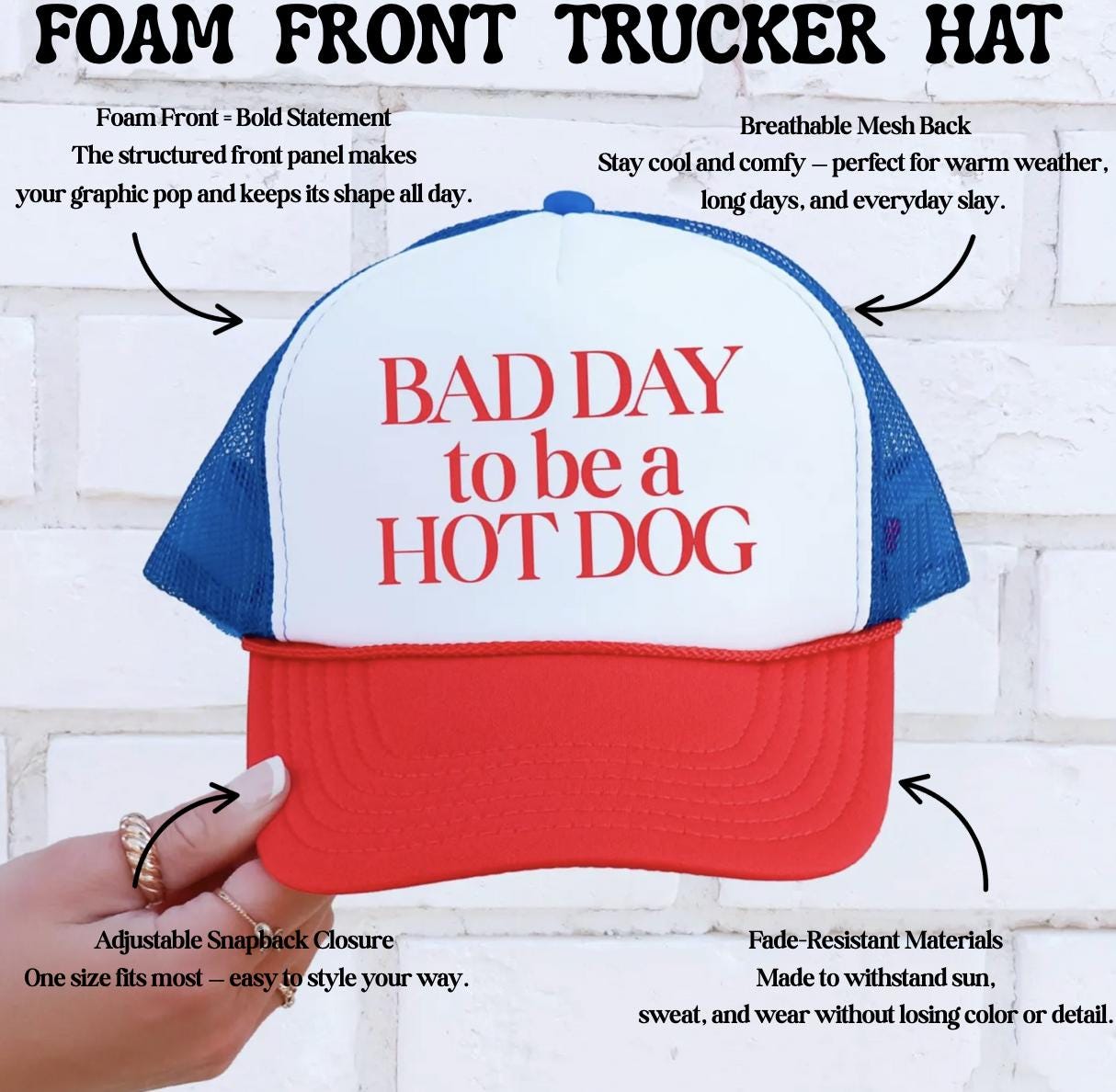 Bad Day To Be a Hot Dog Trucker Hat