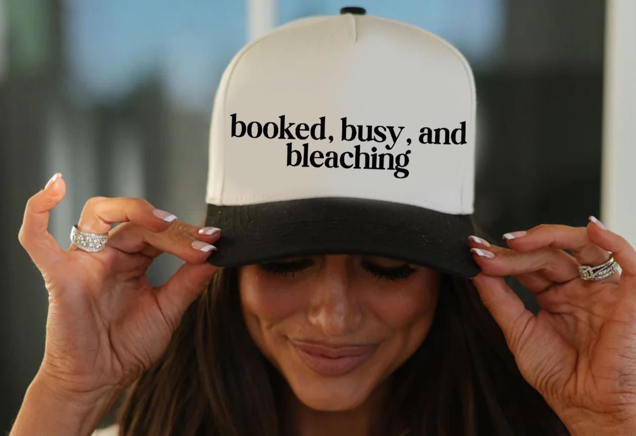 Booked, Busy & Bleaching Trucker Hat